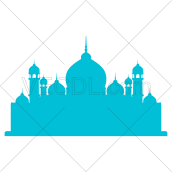 تحميل مجاني لتصميم قبة المسجد والمئذنة بصيغة فيكتور