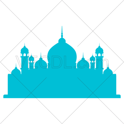 تحميل مجاني لتصميم قبة المسجد والمئذنة بصيغة فيكتور